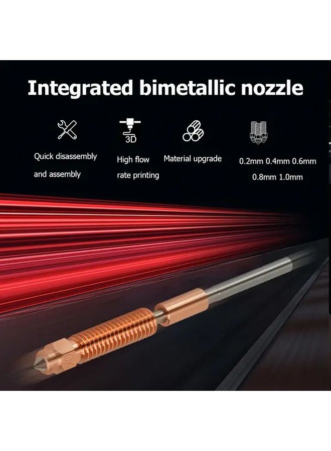 مجموعة فوهات التبديل السريع من الفولاذ المقوى 1.0 مم باللون الأسود لطابعات K1C Ender 3 V3 Ender V3 Plus ثلاثية الأبعاد - Image 3